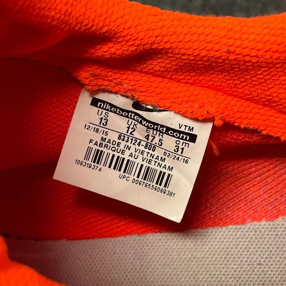 Nike Sock Dart‎ SE Total Crimson Athletic Shoes Mens Size 13 833124-800